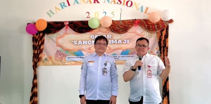 Dokumentasi kegiatan HARI ANAK NASIONAL: GELAR SANGKAR IMAJI SRMP 15 Mojokerto.